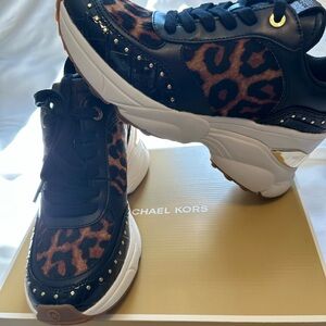 Michael Kors Leopard Print Platform Sneakers
